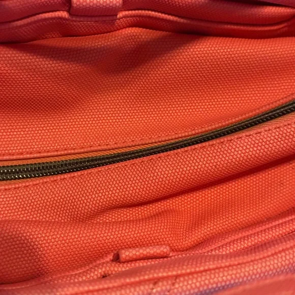 Lug Coral Quilted Small Tote Bag GUC - Picture 6 of 13